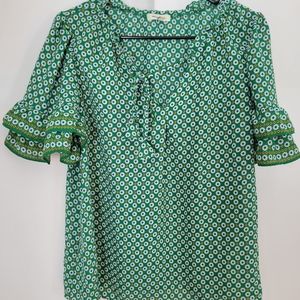 Womens Max Studio Green Blouse